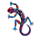 Maxbell Gecko Figurine Bedroom Creative Colorful Modern Outdoor Gecko Wall Sculpture red