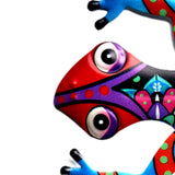 Maxbell Gecko Figurine Bedroom Creative Colorful Modern Outdoor Gecko Wall Sculpture red