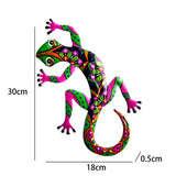 Maxbell Gecko Figurine Bedroom Creative Colorful Modern Outdoor Gecko Wall Sculpture pink