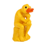 Maxbell Miniature Garden Figurine Resin Sculpture Desk Bookshelf Thinker Duck Statue