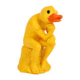 Maxbell Miniature Garden Figurine Resin Sculpture Desk Bookshelf Thinker Duck Statue