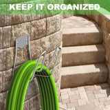 Maxbell Garden Hose Hanger Reel Wall Mounted Hose Hook for Backyard Basement Terrace