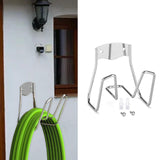 Maxbell Garden Hose Hanger Reel Wall Mounted Hose Hook for Backyard Basement Terrace