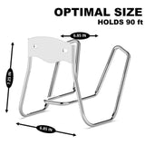Maxbell Garden Hose Hanger Reel Wall Mounted Hose Hook for Backyard Basement Terrace