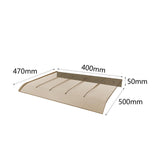 Maxbell Window Awning Door Canopy Modern Sun Shetter Cover for Patio Exterior Garage 50x40cm