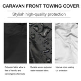Maxbell Patio Umbrella Parasol Cover Black with Inner Silver Coating Layer Dustproof 183x25x35cm