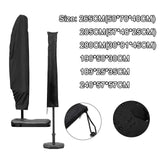 Maxbell Patio Umbrella Parasol Cover Black with Inner Silver Coating Layer Dustproof 240x57x57cm