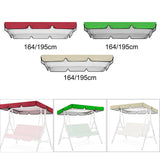 Maxbell Replacement Swing Canopy Outdoor Porch Swing Canopy Cover for Patio Poolside Red