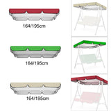 Maxbell Replacement Swing Canopy Outdoor Porch Swing Canopy Cover for Patio Poolside Red