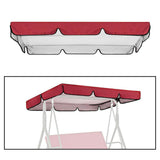 Maxbell Replacement Swing Canopy Outdoor Porch Swing Canopy Cover for Patio Poolside Red