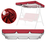 Maxbell Replacement Swing Canopy Outdoor Porch Swing Canopy Cover for Patio Poolside Red