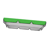 Maxbell Replacement Swing Canopy Outdoor Porch Swing Canopy Cover for Patio Poolside Green