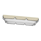 Maxbell Replacement Swing Canopy Outdoor Porch Swing Canopy Cover for Patio Poolside Beige