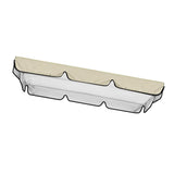 Maxbell Replacement Swing Canopy Outdoor Porch Swing Canopy Cover for Patio Poolside Beige