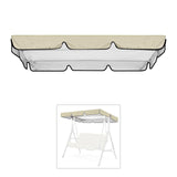 Maxbell Replacement Swing Canopy Outdoor Porch Swing Canopy Cover for Patio Poolside Beige