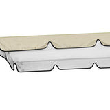 Maxbell Replacement Swing Canopy Outdoor Porch Swing Canopy Cover for Patio Poolside Beige