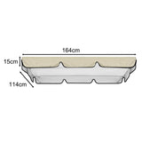 Maxbell Replacement Swing Canopy Outdoor Porch Swing Canopy Cover for Patio Poolside Beige