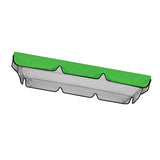 Maxbell Outdoor Porch Swing Canopy Cover Windproof Sun Shade for Porch Balcony Patio Green