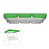 Maxbell Outdoor Porch Swing Canopy Cover Windproof Sun Shade for Porch Balcony Patio Green