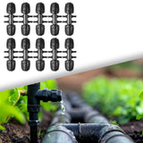 Maxbell 10x Drip Irrigation Fittings Easy to Connect Gardening Drip Irrigation Joint