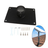 Maxbell Mounting Kit for Satellite Internet Metal Arm Pole Mount for RV Wall Trailer Mount Base