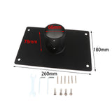 Maxbell Mounting Kit for Satellite Internet Metal Arm Pole Mount for RV Wall Trailer Mount Base