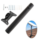 Maxbell Mounting Kit for Satellite Internet Metal Arm Pole Mount for RV Wall Trailer Adapter B