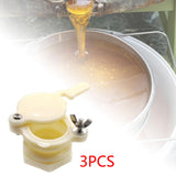 Maxbell 3 Pieces Honey Gate Valves Sturdy Beekeeping Tool for Garden Beekeepers Farm White