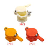Maxbell 3 Pieces Honey Gate Valves Sturdy Beekeeping Tool for Garden Beekeepers Farm White