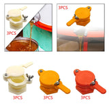 Maxbell 3 Pieces Honey Gate Valves Sturdy Beekeeping Tool for Garden Beekeepers Farm White