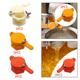 Maxbell 3 Pieces Honey Gate Valves Sturdy Beekeeping Tool for Garden Beekeepers Farm White