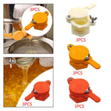 Maxbell 3 Pieces Honey Gate Valves Sturdy Beekeeping Tool for Garden Beekeepers Farm White