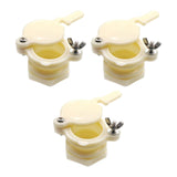 Maxbell 3 Pieces Honey Gate Valves Sturdy Beekeeping Tool for Garden Beekeepers Farm White