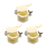 Maxbell 3 Pieces Honey Gate Valves Sturdy Beekeeping Tool for Garden Beekeepers Farm White