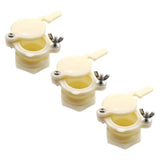 Maxbell 3 Pieces Honey Gate Valves Sturdy Beekeeping Tool for Garden Beekeepers Farm White