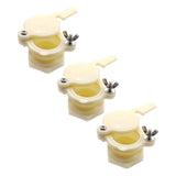 Maxbell 3 Pieces Honey Gate Valves Sturdy Beekeeping Tool for Garden Beekeepers Farm White