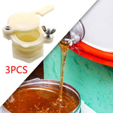 Maxbell 3 Pieces Honey Gate Valves Sturdy Beekeeping Tool for Garden Beekeepers Farm White