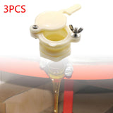 Maxbell 3 Pieces Honey Gate Valves Sturdy Beekeeping Tool for Garden Beekeepers Farm White