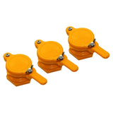 Maxbell 3 Pieces Honey Gate Valves Sturdy Beekeeping Tool for Garden Beekeepers Farm Yellow