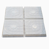 Maxbell Path Makers Molds DIY Square Vintage Concrete Molds for Garden Outdoor Pavement