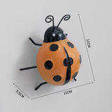 Maxbell Ladybug Hanging Cute Ladybug Wall Decorations for Living Room Indoor Outdoor Yellow