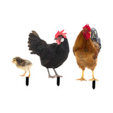 Maxbell 3x Chicken Statue Stakes Lifelike Chicken Statue for Home Backyard Farmhouse