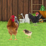 Maxbell 3x Chicken Statue Stakes Lifelike Chicken Statue for Home Backyard Farmhouse