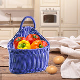 Maxbell Hanging Wall Fruit Vegetable Basket Organizer for Magazines Fruits Farmhouse violet