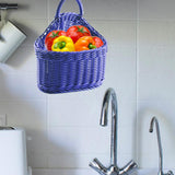 Maxbell Hanging Wall Fruit Vegetable Basket Organizer for Magazines Fruits Farmhouse violet