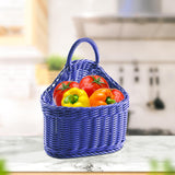 Maxbell Hanging Wall Fruit Vegetable Basket Organizer for Magazines Fruits Farmhouse violet