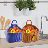 Maxbell Hanging Wall Fruit Vegetable Basket Organizer for Magazines Fruits Farmhouse violet