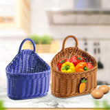 Maxbell Hanging Wall Fruit Vegetable Basket Organizer for Magazines Fruits Farmhouse violet