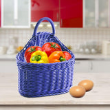 Maxbell Hanging Wall Fruit Vegetable Basket Organizer for Magazines Fruits Farmhouse violet