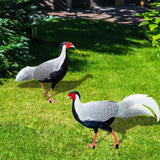 Maxbell 2Pcs Chicken Animal Statue Stakes for Porch Patio Home Outdoor Chicken Decor